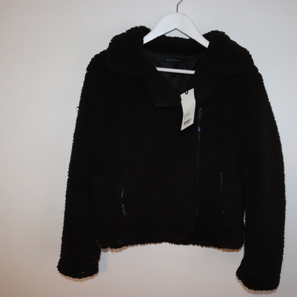 Silver Jeans | fuzzy Sherpa moto jacket - Picture 2 of 6